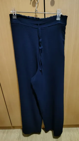 Pantalón palazzo azul marino T. 48/50