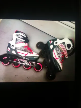 Patines 35-38 en línea 4 ruedas niña