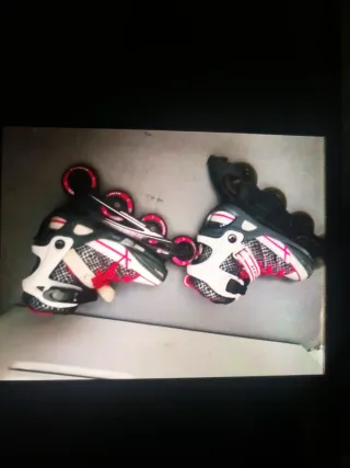 Patines 35-38 en línea 4 ruedas niña