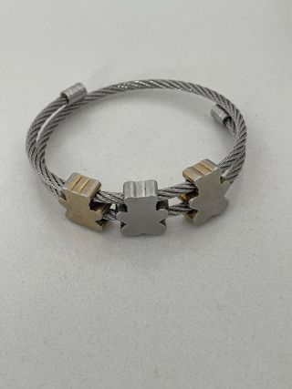Pulsera 3 Osos Cable Acero