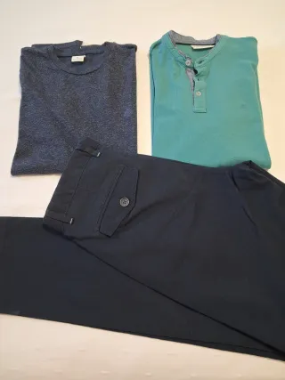 Pantalón T38 y polo y camiseta T S