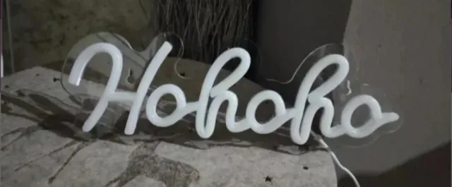 Placa Luminosa Hohoho fúcsia