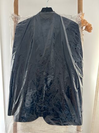 Americana de cuadros azul hombre