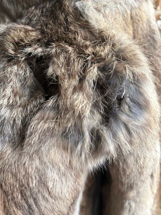 Chaqueta abrigo pelo conejo animal L