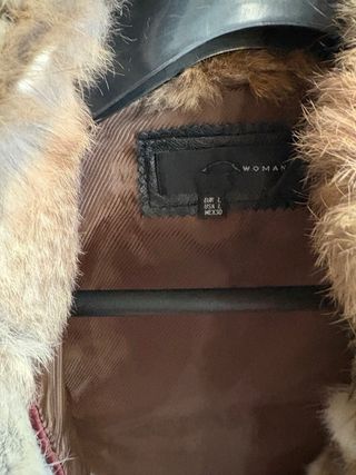 Chaqueta abrigo pelo conejo animal L