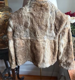 Chaqueta abrigo pelo conejo animal L