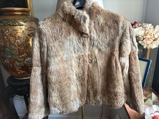 Chaqueta abrigo pelo conejo animal L