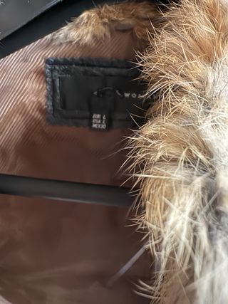 Chaqueta abrigo pelo conejo animal L