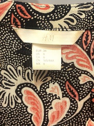 Camisa H&M Estampada Talla S