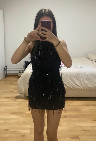 Vestido negro Oh Juliette con brillos