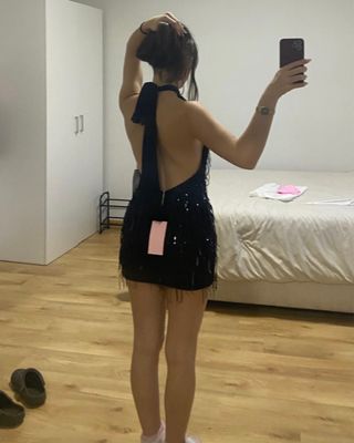 Vestido negro Oh Juliette con brillos