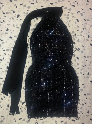 Vestido negro Oh Juliette con brillos