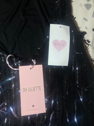 Vestido negro Oh Juliette con brillos