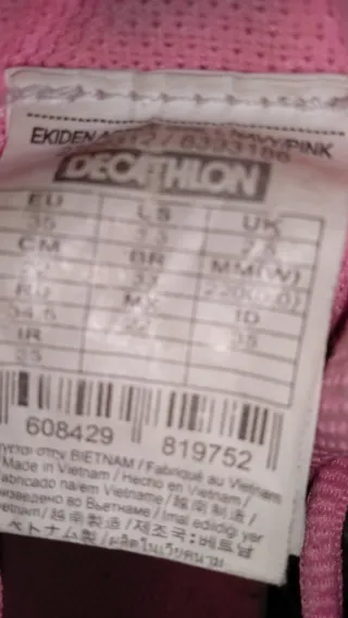 Zapatillas Kalenji niña talla 35