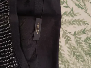 Falda mini fiesta Máxdutt negra y plateada