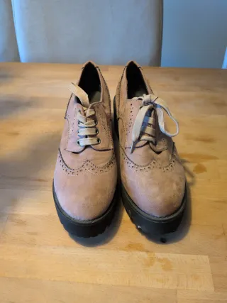 Zapatos Benini Beige/Negro Mujer Talla 38