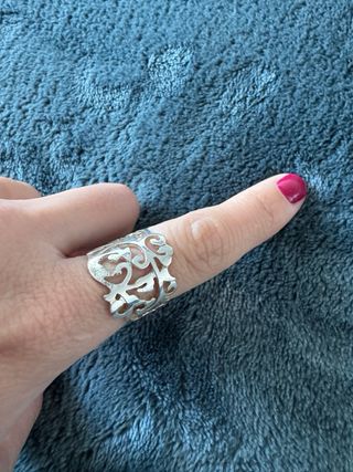Anillo Tous Plata Ley Talla 13
