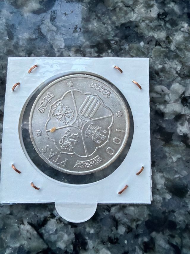 5 moneda, Francisco Plata, 100 Pts. 1966 -66