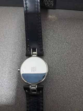 Orologio Carlo Maroni Vintage Pelle Nera