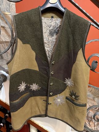 Gilet donna vera pelle vintage