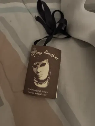 Máscara Zanni Venecia Blanca