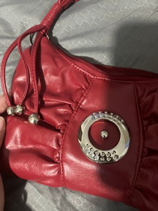 Borsetta similpelle rossa