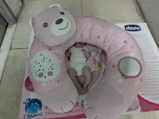 Cojín Chicco Mi Primer Cojín Oso Rosa