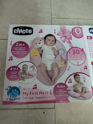 Cojín Chicco Mi Primer Cojín Oso Rosa