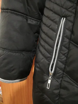 Parka Abrigo Invierno Negro Talla 42
