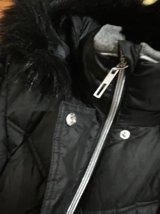 Parka Abrigo Invierno Negro Talla 42