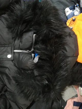 Parka Abrigo Invierno Negro Talla 42