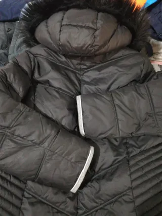 Parka Abrigo Invierno Negro Talla 42