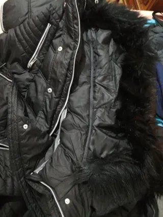 Parka Abrigo Invierno Negro Talla 42