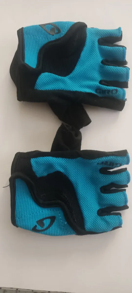 Guantes Ciclismo Niño Giro Azul Talla 7-8
