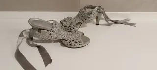 Sandalias de fiesta plateadas