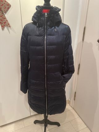 Plumífero azul mujer