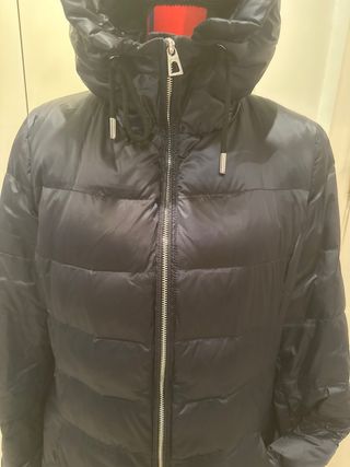 Plumífero azul mujer