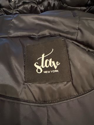 Plumífero azul mujer