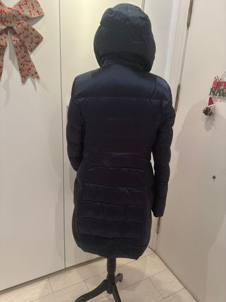 Plumífero azul mujer