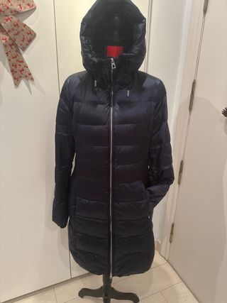 Plumífero azul mujer