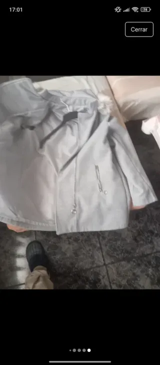 Abrigo de mujer gris