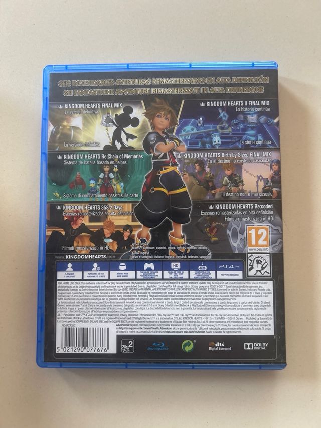 Kingdom Hearts HD 1.5 + 2.5 Remix PS4