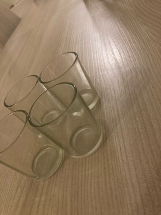 4 Bicchierini da amaro in vetro