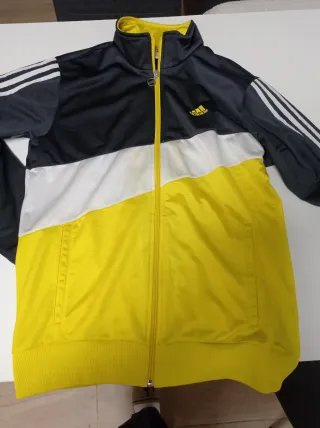 Sudadera Adidas Negra y Amarilla