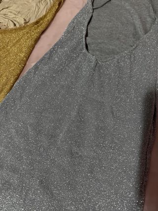 Set 2 Vestidos Brillantes Dorados y Plateados