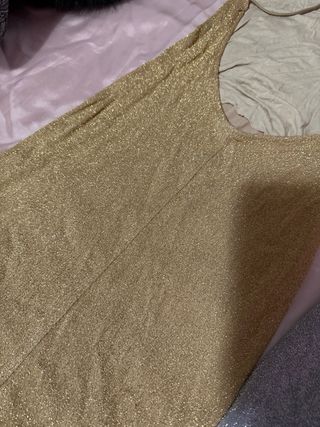 Set 2 Vestidos Brillantes Dorados y Plateados