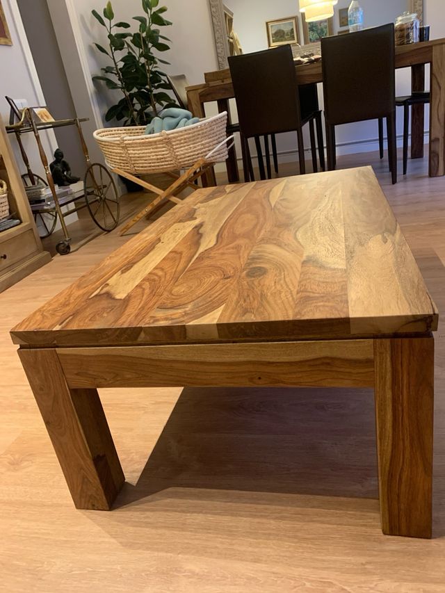 Mesa de centro madera maciza