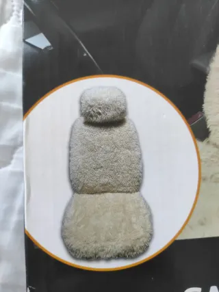 Funda Asiento Coche Fluffy Universal Khaki