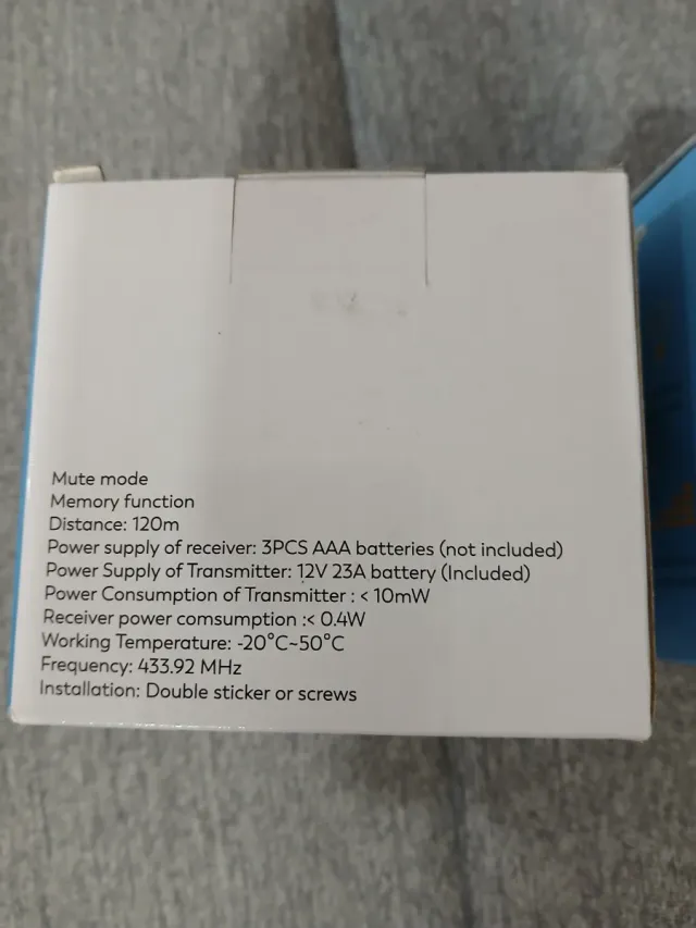 Timbre Inalámbrico Portátil