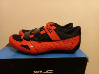 Zapatillas Ciclismo XLC Rojas y Negras